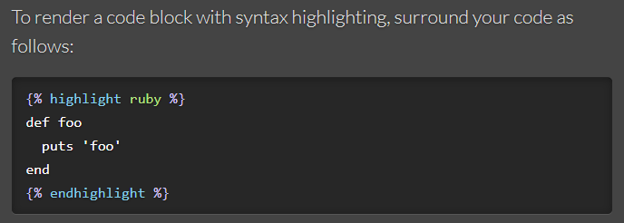 syntax highlight